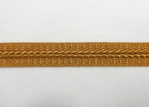 Neu gewebte geflochtene Gimp-Zierleiste. Satin Bronze. 1 Yd + 25 T-310 - Bild 1 von 8