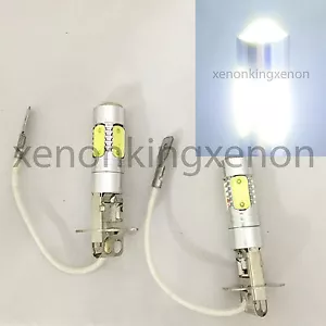 H3 CREE Q5 LED Projector Plasma Xenon 6000K White 2 Lamp Bulbs #e5 Fog Light - Picture 1 of 6