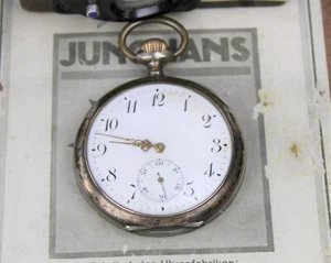 Antike Silber Taschenuhr, System Glashütte, um 1900, Rotgold - Bild 1 von 15