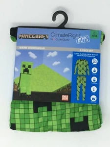 ClimateRight by CuddlDuds Boys Small 6/7 Thermal Top & Pant Set - Minecraft - Picture 1 of 2