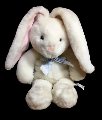 Ganz Bunny Rabbit NUZZLES White Plush Vintage 1998 Pink Lop Ears ULTRA RARE-VHTF - Image 1 of 4