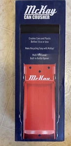 McKay Can Crusher 16 ounce Blue Wall Mount NEW - Picture 1 of 6