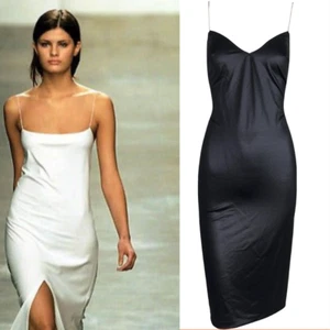 Dolce & Gabbana VINTAGE BELLUCCI  Bodycon Chain Strap Slip Dress, 1990s US2-US4 - Picture 1 of 7