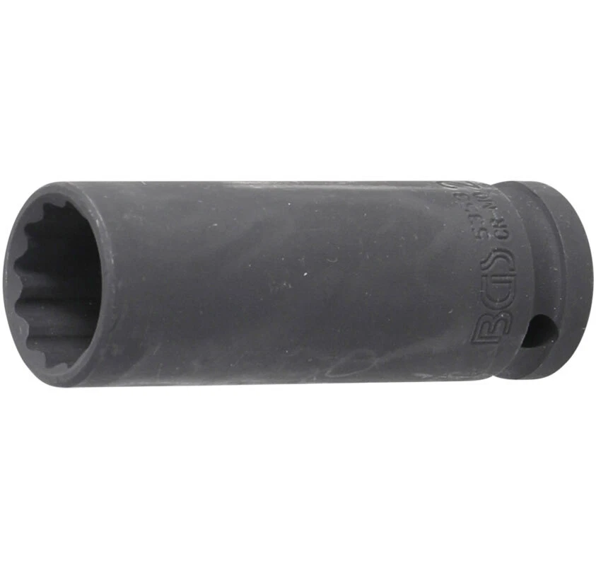 DOUILLE A CHOC 1/2 LONGUE 12 PANS BGS TECHNIC - DOUILLE AU CHOIX DE 21 A 46 MM