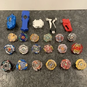 Lot of 18 Assorted Beyblade Burst SwitchStrike Evolution Beys W/ Launchers - Picture 1 of 10