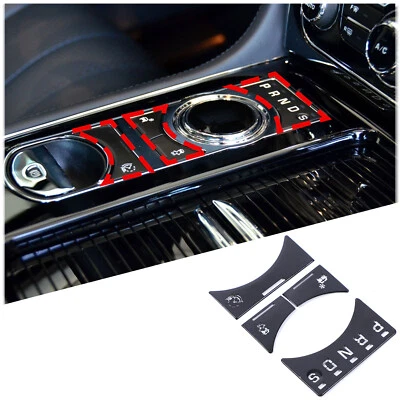 钢琴黑色换档面板按钮装饰贴纸适用于捷豹 XJ X351 10-19 美国 — 第 1/4 张图片