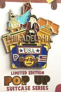 2020 HARD ROCK CAFE PHILADELPHIA 3D POP UP KOFFER SERIE LIBERTY BELL LE PIN - Bild 1 von 2