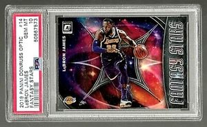 2019 PANINI DONRUSS OPTIC FANTASY STARS BASKETBALL CARD #14 LEBRON JAMES PSA 10 - Picture 1 of 5