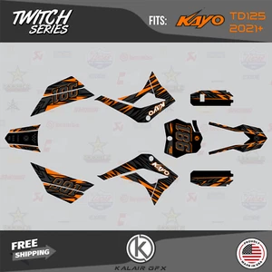 Kit Gráficos para Kayo Pit Bike TD125 (2021+) Twitch - NARANJA - Imagen 1 de 6