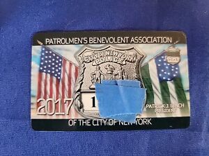 2017 PBA Patrolmans Benevolent Assoc. Card NYPD New York City Police Vintage