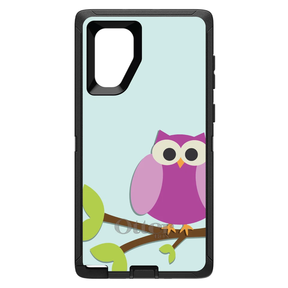 OtterBox Defender for Galaxy Note (Choose Model) Pink Owl Cartoon - Image 1 of 1