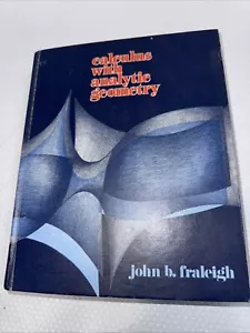 Kalkül mit analytischer Geometrie - Hardcover von Fraleigh, John B 1980 Buch - Bild 1 von 13
