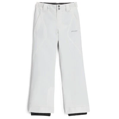 Pantalones de esquí snowboard aislados Spyder Olympia BLANCO niñas talla 14 Foto 1 de 4