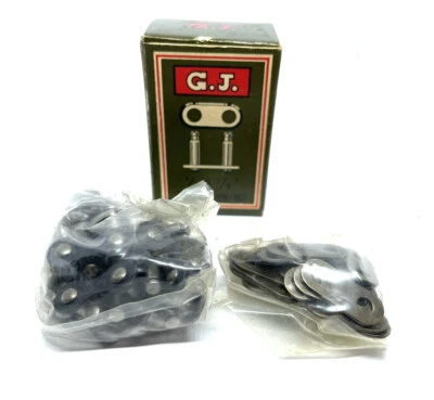 Joannou Cycle Co. Inc. Snap On Chain Connecting Links Lot Of 25 NOS 1/2” X 1/8” - Image 1 of 3