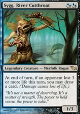 1x Sygg, River Cutthroat Light Play, English Shadowmoor MTG Magic