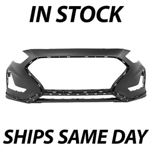 NEW Primered - Front Bumper Cover Replacement for 2018 2019 Hyundai Sonata 18 19 - Picture 1 of 13