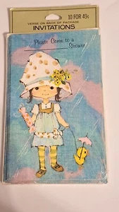 Confezione da 10 cancelleria ragazza cofano doccia vintage metà secolo - Foto 1 di 2