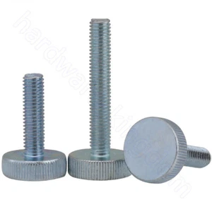 Knurled Thumb Screws Zinc Plated M3 M4 M5 M6 M8 M10 Hand Grip Knob Bolts Screw - Picture 1 of 4