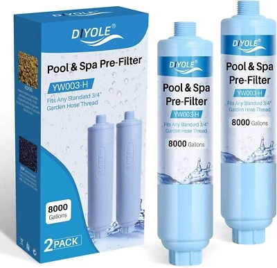 Garden Hose Filter For Filling Hot Tub/pool/spa Greatly Reduces Sediment Chlorin - Image 1 of 4