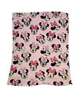Disney Baby Minnie Mouse Pink Faces Fleece Baby Blanket Lovey Soother Kids