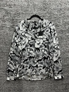 THE KOOPLES Garden Seidenhemd mit Bindeband und Knopfleiste Größe Large neu - Bild 1 von 9