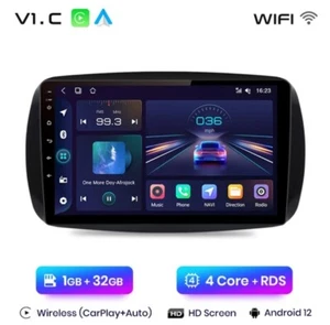 RADIO 2 DIN 9" PARA SMART 453 BLUETOOTH NAVEGADOR USB ANDROID WiFi 1/32 CARPLAY - Imagen 1 de 8