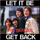 Aimant de réfrigérateur en acier Beatles Let It Be / Get Back 75 mm x 75 mm (ro)