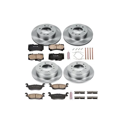 For Hummer H3 H3T PowerStop Front Rear Brake Pads and Rotors Kit GAP - Image 1 of 2