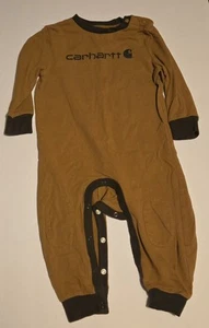 Carharrt One Piece 12M Boy Clothing Button Up Brown - Picture 1 of 3