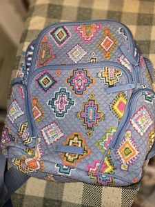 Vera Bradley Damen-Buchtasche mehrfarbig Medaillonmuster verstellbare Riemen - Bild 1 von 7