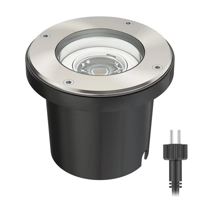 Bodeneinbaustrahler BOS für außen schwenkbar Edelstahl rund IP67 150mm Ø - Bild 1 von 4