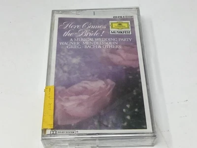 New Sealed Here Comes the Bride a Musical Wedding Party Bach Cassette Tape - Image 1 of 4