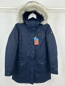COLUMBIA NWT $230 Size XL Navy Women Suttle Mountain Long Insulated Jacket - Picture 1 of 10