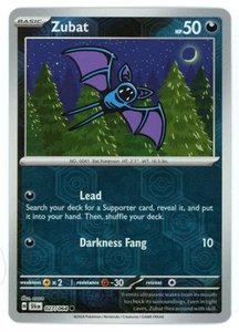 2024 Shrouded Fable Reverse Holo Zubat Common #27 - Picture 1 of 2