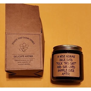 Enjoy the Good Times zartes Aroma mit lustigem Satz Sojawachskerze Lavendel Neu im Karton - Bild 1 von 5