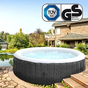 Whirlpool MSpa OTTOMAN 6 Personen aufblasbar Pool Wellness Spa Ø204x70cm 2.Wahl - Bild 1 von 11