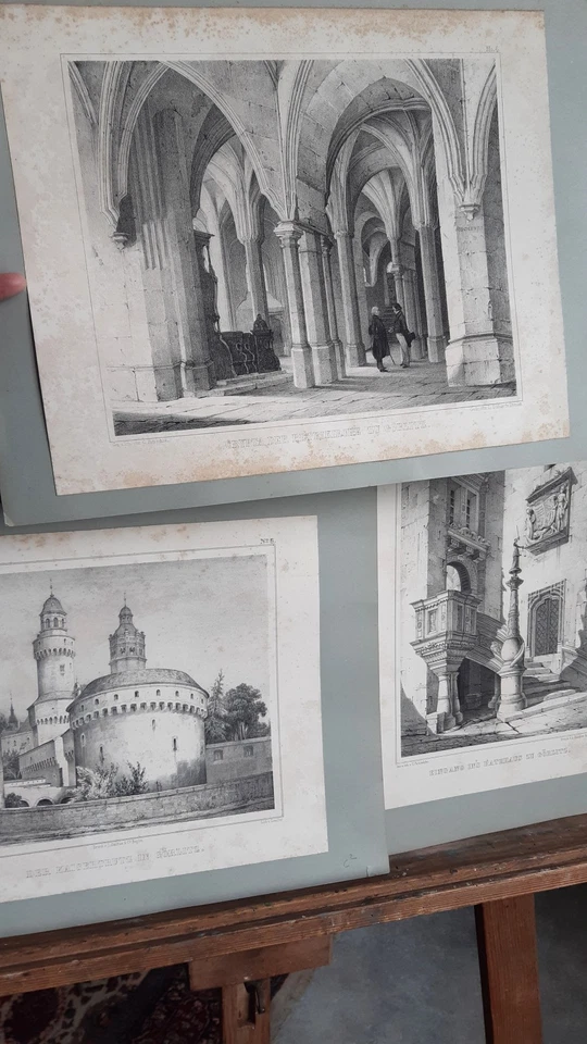 3 Grafiken: Görlitz Kaisertrutz Krypta Petrikirche Eingang Görlitzer Rathaus - Bild 1 von 4