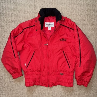 Chaqueta de nieve vintage FERA roja talla 10 para mujer Foto 1 de 4