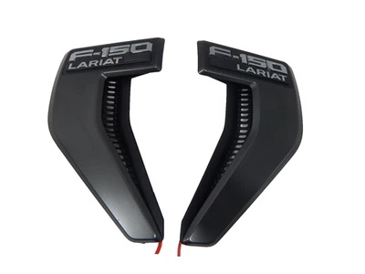 New OEM 2021-2025 Ford F-150 LARIAT Left & Right Fender Insert Emblem Badges - Image 1 of 4