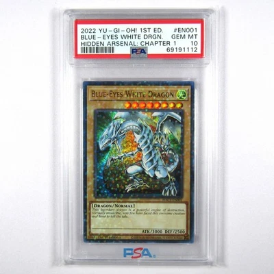 Blue-Eyes White Dragon PSA 10 Gem Mint Hidden Arsenal Chapter 1 - Image 1 of 4