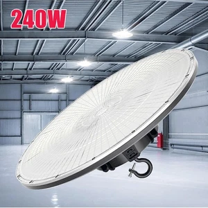 LED High Bay Light 240W CCT Adjustable Commercial Warehouse Light Fixture 120V - Picture 1 of 10