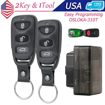 2 para Hyundai Sonata OSLOKA-310T 2006-2010 mando a distancia llavero + herramienta de programa OBD Foto 1 de 4