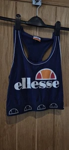 Vintage Ellesse Blue Top Size 10 - Picture 1 of 3