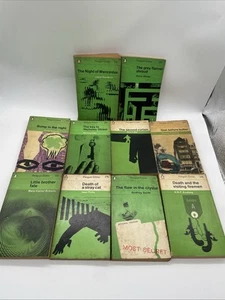 10 ''Penguin green crime books'' assorted authors - 1960's First Edition - Imagen 1 de 24