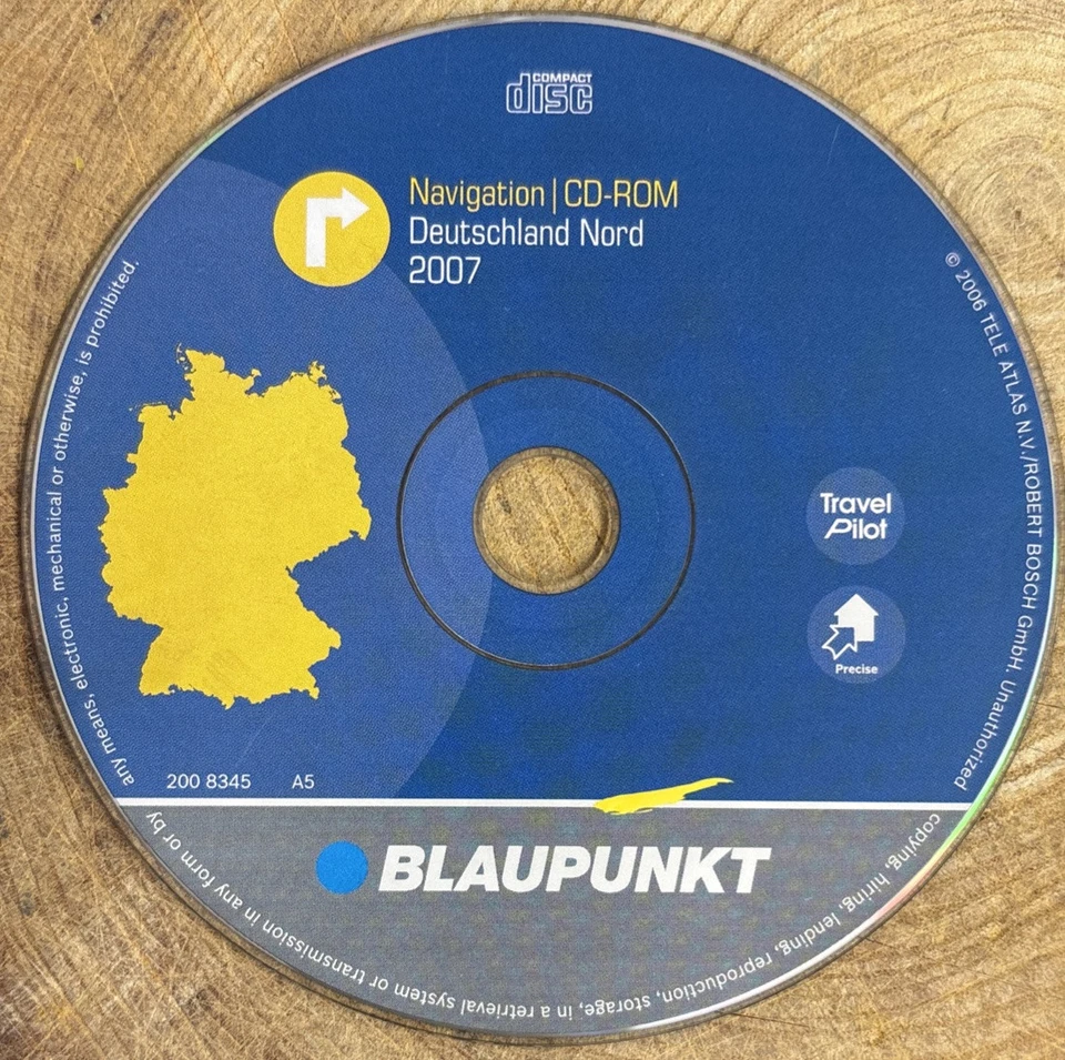 Org. Blaupunkt Navigation CD Rom Deutschland Nord 2007 Travel Pilot 2008345 - Bild 1 von 3