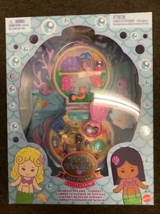 Polly Pocket Keepsake Collection Mermaid Dreams Compact, 2 Dolls &purple tail - Picture 1 of 2