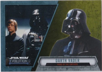 STAR WARS 2016 TOPPS EVOLUTION GOLD PARALLEL INSERT #9 DARTH VADER 11/50 - Image 1 of 2