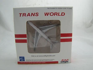 340637 Inflight Boeing 707-300 TWA TWIN STRIPE Trans World Reg. N779TW - 1:500 - Foto 1 di 12
