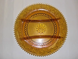 Tiara Indiana Ambra Vetro Starburst Servizio Piatto/Piatto 12” - FAI UN’OFFERTA! - Foto 1 di 2