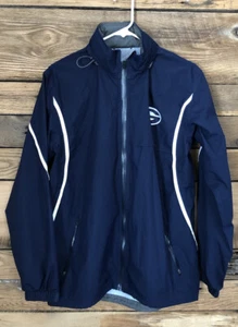 Mens Holloway Hooded Windbreaker Jacket Sz S Blue Green bay Packers Logo NWOT - Picture 1 of 5